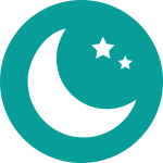 Sleep circle icon