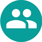 Handshake circle icon